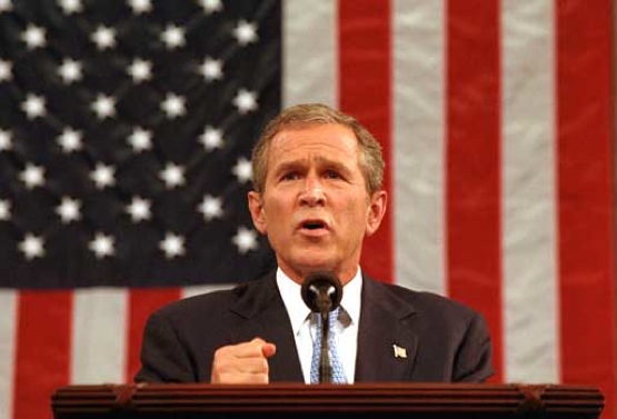 Il Presidente degli Stati Uniti George W. Bush